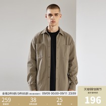 CHINISM DAILY BLANK Simple Curry Shirt Mens Tide Brand American Casual High Street Shirt Jacket