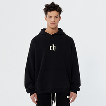 CHINISM CH hooded sweater mens spring and autumn high street fashion brand loose and wild boys hoodie trend ins