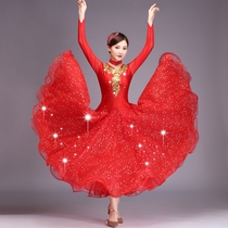 New performance clothes modern dance dress national standard dance clothes ballroom dance dress dress dress performance Waltz dance dress