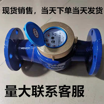 Guangzhou water meter Wuyang rotary wing water meter flange type cold water meter wet meter large diameter water meter DN100