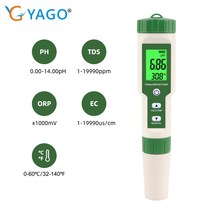 New product five-in-one test pen PH TDS EC ORP temperature water quality test pen PH meter PH tester