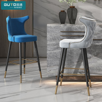 Light luxury bar chair high stool bar stool high stool home Modern Nordic minimalist bar bar chair front chair
