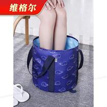 Foot bath portable foldable deep Wu Xin with the same moon large Zhang Jiani foot bath portable travel high barrel