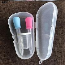 Needle-tube pet dispenser 2-year-old drinking water feeding feeding baby drip tube straw anti-choking large-capacity scale