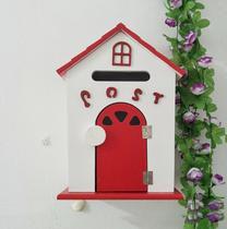 Kindergarten heart mailbox convenience bird room type inbox type inner box style home wall hanging wooden mailbox school