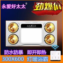 Ceiling aluminum buckle board bath package heating and ventilation integrated multi-functional combination bathroom two bathrooms one kitchen embedded