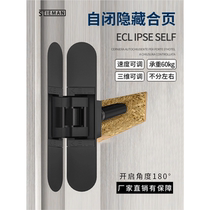 Italian stealth door hydraulic buffer self-closing closing closing flap damping silent hidden cross black KEIL
