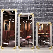 Hairdressing mirror barber shop mirror hair salon mirror floor mirror barber mirror makeup mirror hanging mirror wall mirror