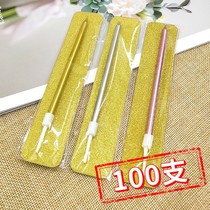 Suitable for birthday candles single gold powder colored candles monochrome ribbed birthday candle baking consumables