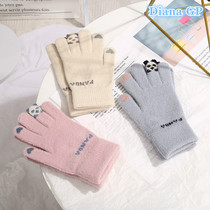 Japan BM melville touch screen gloves autumn winter women warm plus velvet thickened cold riding cotton gloves