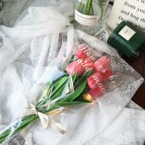 ins Wind tulip bouquet simulation flower fake flower picnic set up stand photo background props graduation travel gift