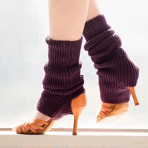 Wool middle tube female socks warm pile socks dance yoga stage calf protection foot cover shoe cover boot cover