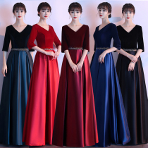 Cantata performance dress female long dress 2021 new host evening dress fashion competition costume performance