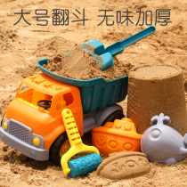 Beach toy car large engineering vehicle bulldozer excavator forklift dump truck children toy model boy Small