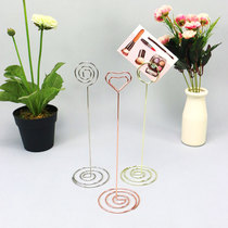 5 sets of creative metal ins line forming wedding wedding banquet annual table table seat holder card holder card holder
