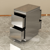  Barber shop stainless steel tool table locker with drawer tool cabinet Hair salon special hair cart double-sided cabinet
