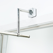  Balcony fixed clothes rack side mounted 7-shaped clothes rack 304 stainless steel wall hanging household gypsum board ceiling