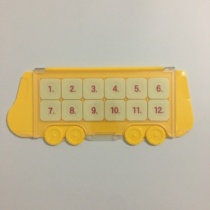 Logic high flip plate logic thinking training flip car learning game parent-child teaching material early childhood education bus board