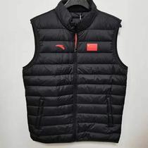 Anta Mens Vest 2021 Sponsored National Team Flag Lightweight Sports Flag Down Standing Collar Vest Vest