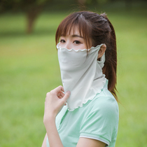 Golf sun mask full face neck protection neck in one face mask ice wire ice cold face face cover with thin breathable