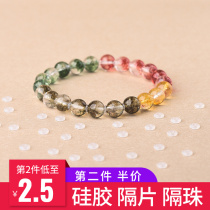 Text Play Crystal Emerald Gold Honey Wax Pearl South Red Hand Strings Silicone Sepp Transparent Thin Spacer Accessories Non-slip Ring