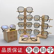Solid wood glasses display display glasses shop props decoration sun glasses sunglasses holder glasses shelves multi-layer