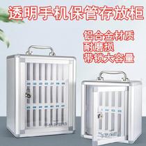 Transparent Cell Phone Storage Cabinet Wall-mounted Work Placement Sorting Box Catering Storage Box Sauna Bath Containing Box Hotel