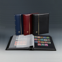 Germany Lighthouse Classic 64 pages Soft leather Black Bottom Double-sided collection of stamps Grand-capacity Stamp Collection Book of stamps