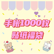 Handbook sticker lucky bag 1000 blind box European gas cute girl salt sticker