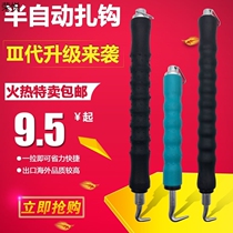 New semi-automatic steel bar hook tie bar artifact Steel bar worker tie hook wire tie hook automatic steel bar strapping machine