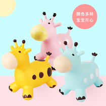 Childrens inflatable toy vault mount giraffe with music