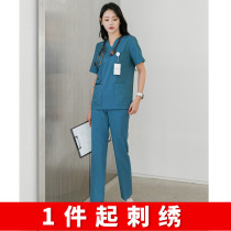 Duozhi medical beauty Nurse uniform Female split suit Doctor operating room overalls Hand washing clothes Female brush hand clothes Male high-end