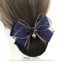 Professional floral headdress hair net female work fine Net Net Net hair net bag nurse bank flight attendant waiter flight attendant temperament Black