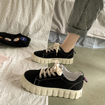 Sails Shoes Women 100 lap 2022 Spring autumn new thick bottom Ins Street pat Biscuit Shoes Sports Casual Little Whiteboard Shoes