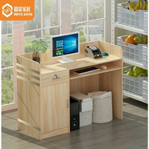 Cashier counter simple modern supermarket cash register small bar table clothing store barber shop front desk reception desk