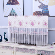 New lace LCD TV hood hanging 55 inch TV dust cover towel household living room dust cover cover