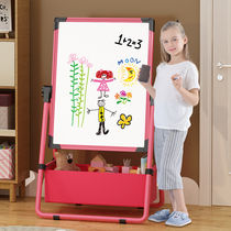 Young childrens drawing board small blackboard Home bracket type magnetic dust-free whiteboard easel erasable baby writing graffiti