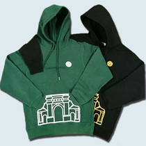 Hoodie admonition stone old school door element cotton casual and comfortable