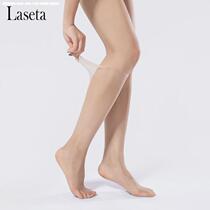 4 Summer Invisible 0d Velvet Skin Socks Female thin black and white feet tip transparent ultra - thin knee shorts