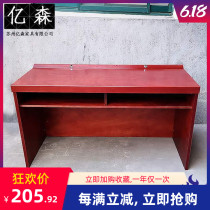 Large-scale conference podium paint solid wood veneer leadership speech platform speech conference room office table and chair