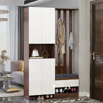 Living room door cabinet cloakroom modern simple porch hangers multifunctional storage large capacity hall cabinet shoe cabinet