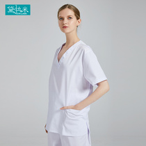 Wash clothes womens short sleeves summer operating room work clothes men brush hand clothes surgeon split suit surgical clothes