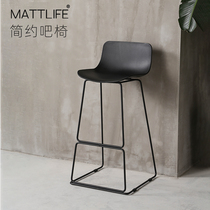 Matt life bar chair Nordic simple wrought iron bar chair bar stool bar stool bar stool bar chair