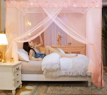 Single door mosquito net encrypted single door home 1 2 m bed 1 8m old fashioned 1 5m landing bracket new