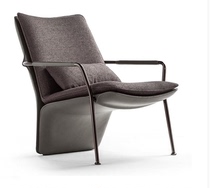Nordic designer light luxury style leisure chair living room model house sales office Villa small single sofa recliner