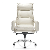 Office furniture fashion White black class chair leather boss chair computer chair office chair middle class chair chair