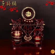 Sun Bucket Dowry wedding wedding supplies a full set of three-piece toilet large imitation red