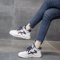 High small white shoes 2021 new women shoes plus velvet warm fashion trend female students Joker leisure sports shoes