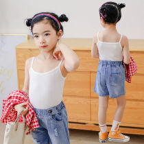 Girls  small vest Modal camisole Childrens baby summer girl base white thin section dance wear
