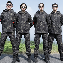 Autumn and winter suit suit Tibet outdoor mountaineering suit G8 Python camouflage tactical jacket battlefield trench coat